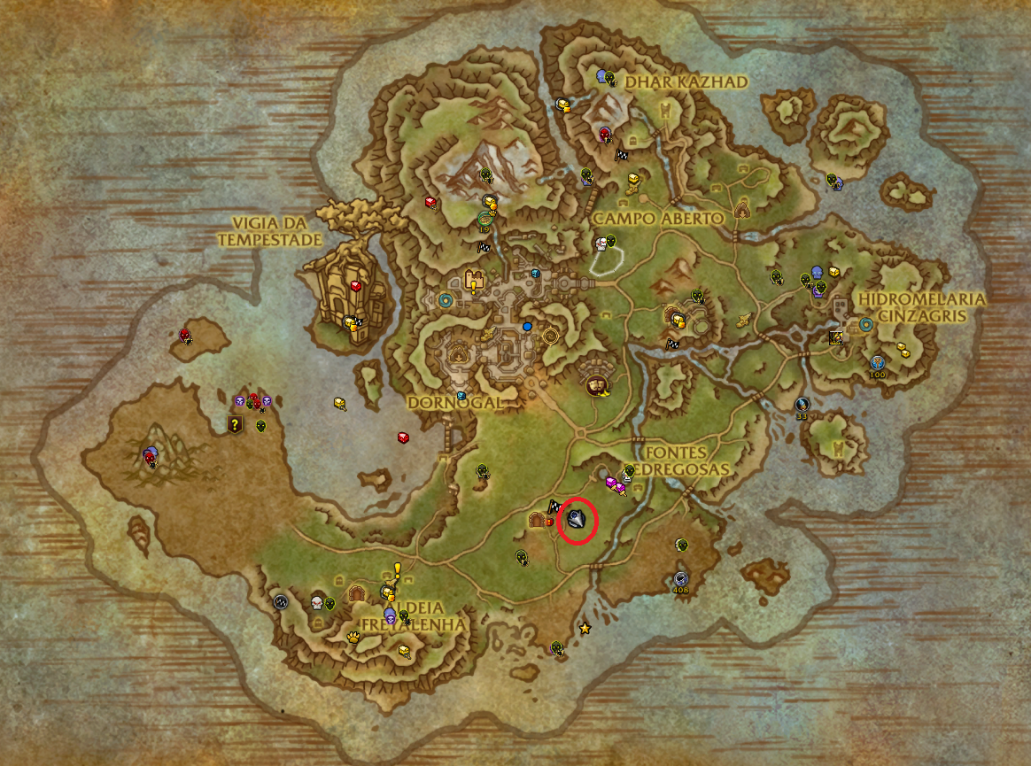 Mapa Chápeu de Cogumelo