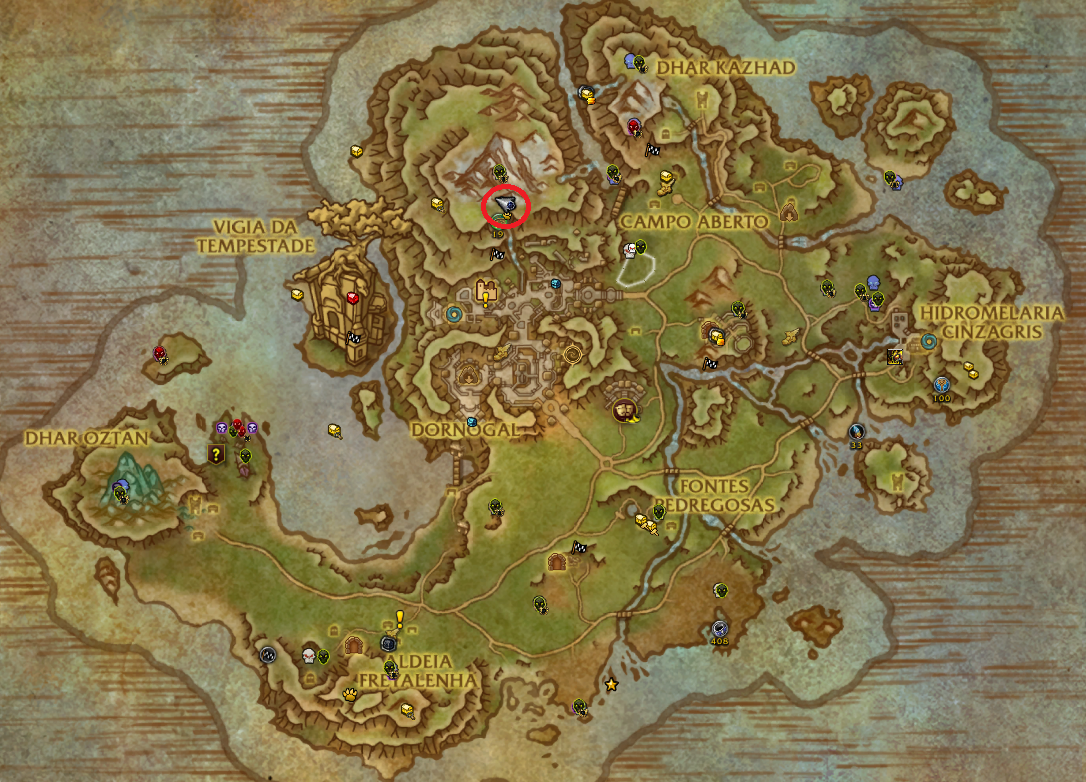 Mapa Medalhão de Hanna